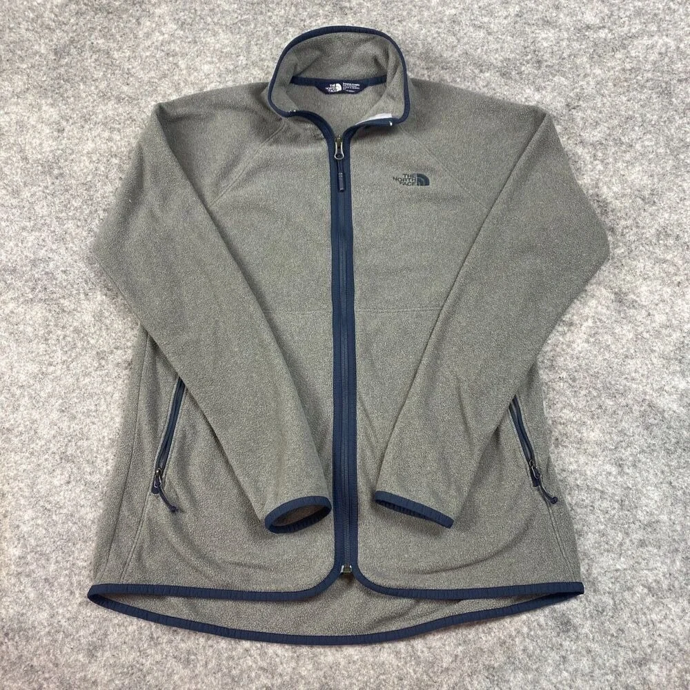 The North Face Jacket Womens Small Khumbu Grey Fleece Hiking Camping Outdoors
